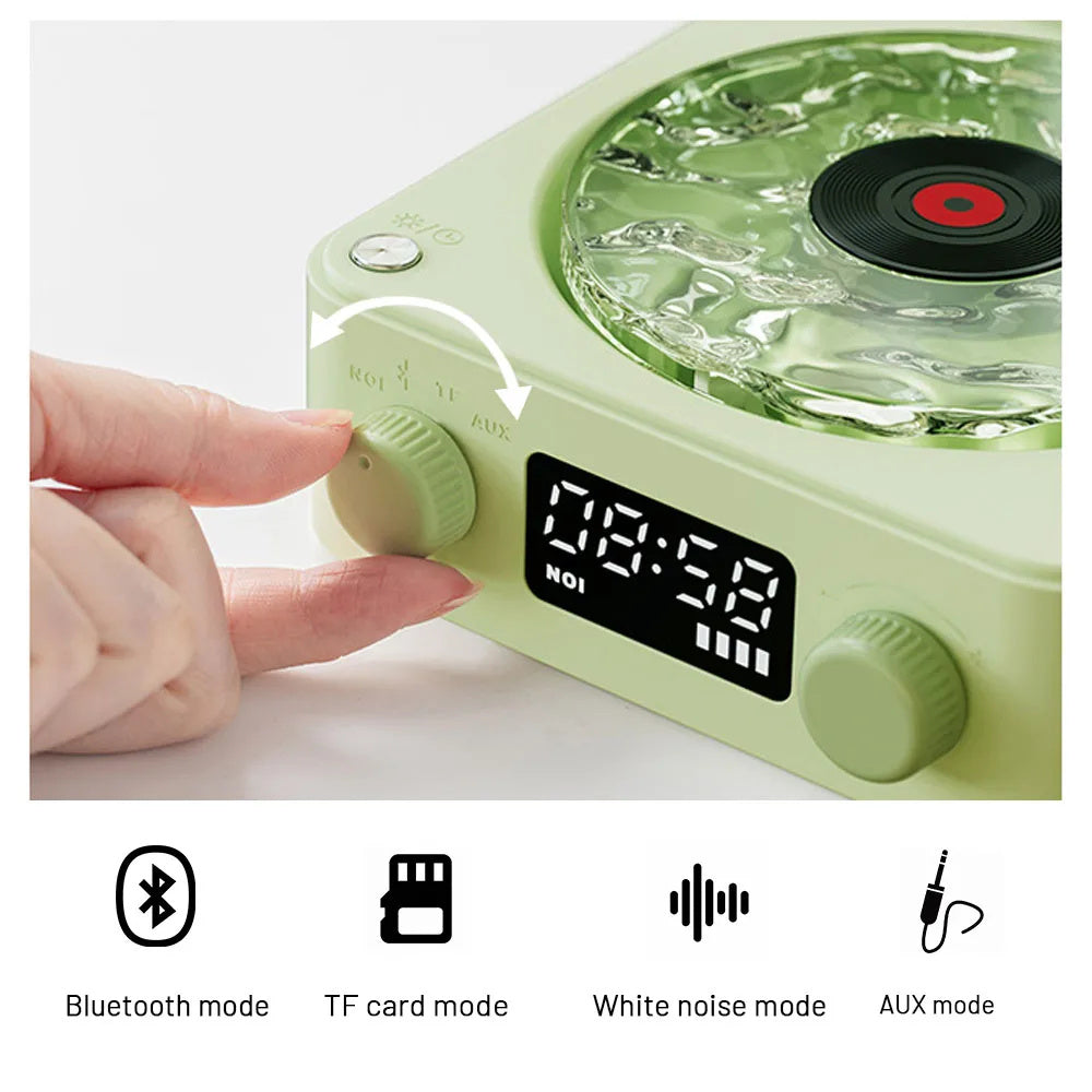 Retro Record Wireless Player With RGB Projection