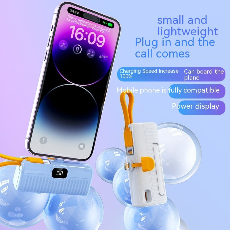 Mini Compact Portable Capsule Power Bank